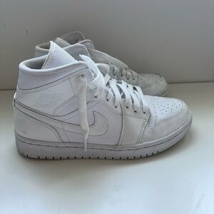 white nike jordan high tops!